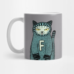 Fat winter cat Mug